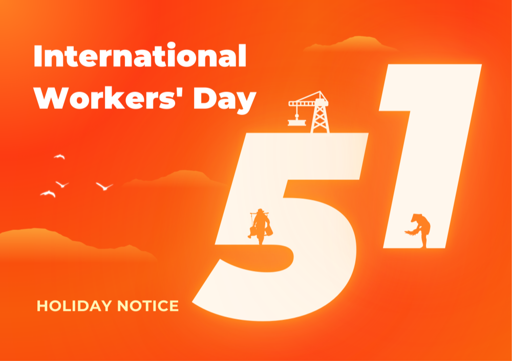 Aviso de vacaciones | Oficina cerrada para el Día Internacional de los Trabajadores