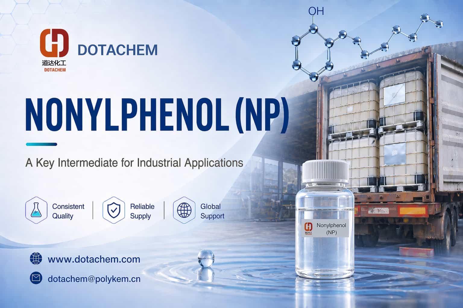 Dotachem Nonilfenol (NP): un intermedio clave para aplicaciones industriales