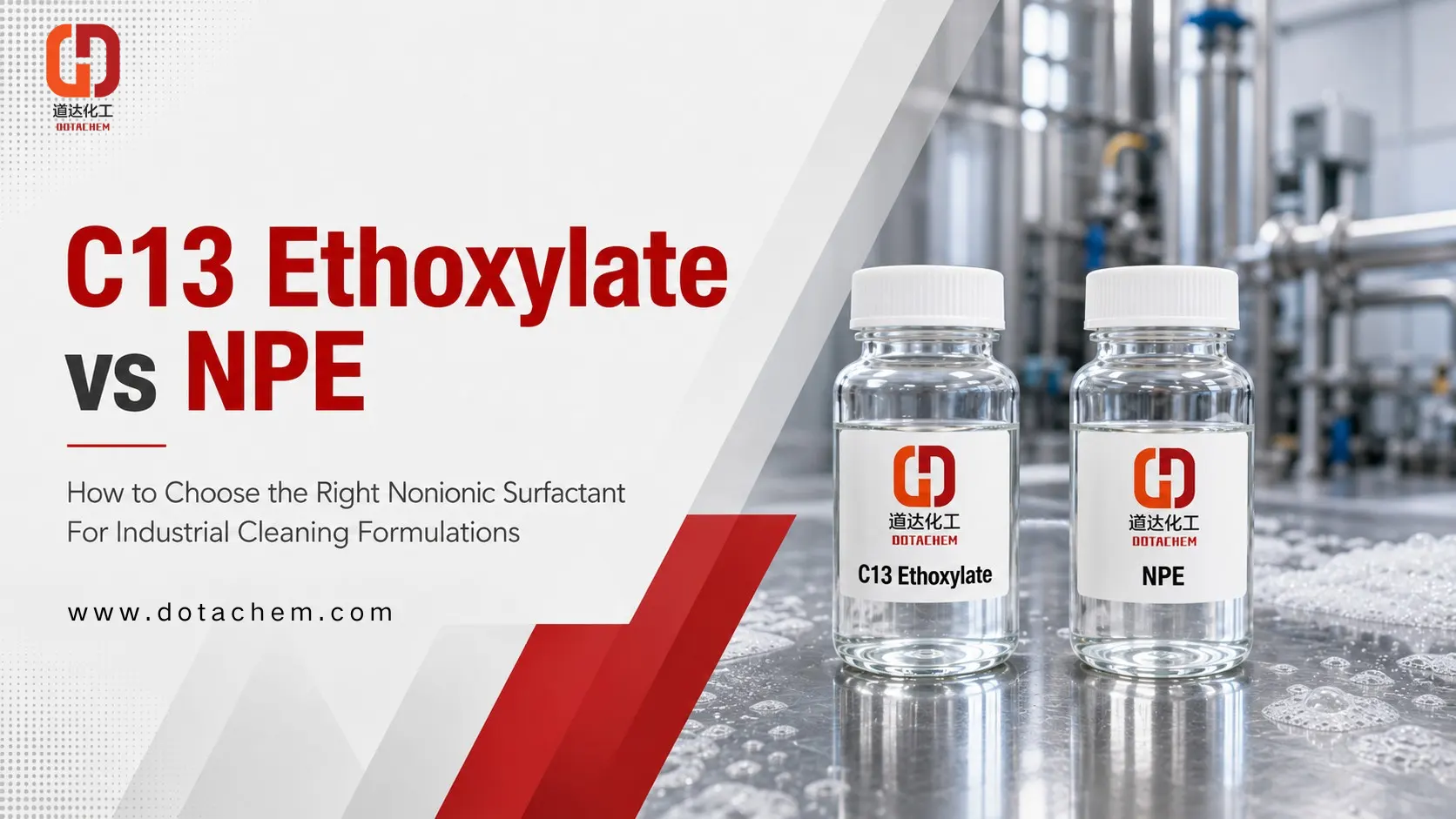 Cómo elegir entre alcoholes C13 etoxilato y NPE en formulaciones de limpieza industrial