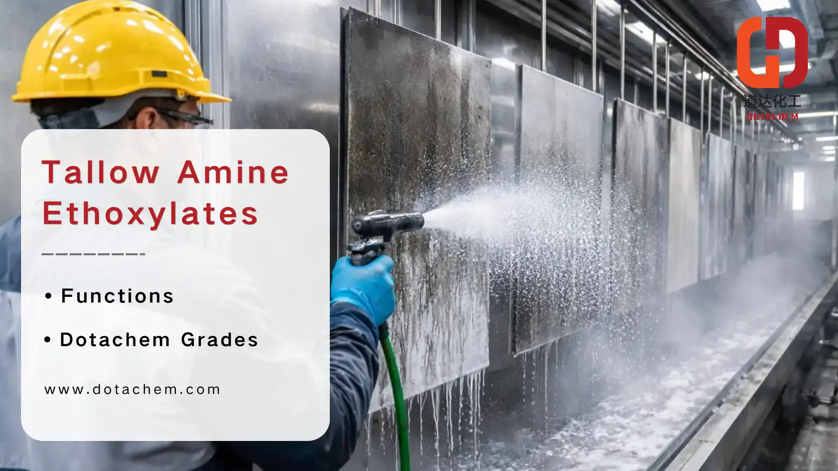 Etoxilatos de amina de sebo en limpieza industrial: funciones y grados de Dotachem